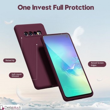 Liquid Air silikoninis bordo dėklas - su kameros apsauga (Samsung S10) Liquid Air silikoninis bordo dėklas - su kameros apsauga (Samsung S10)
